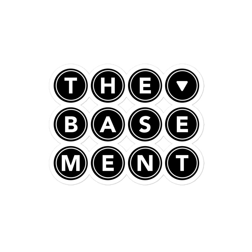 Basement going down - sticker