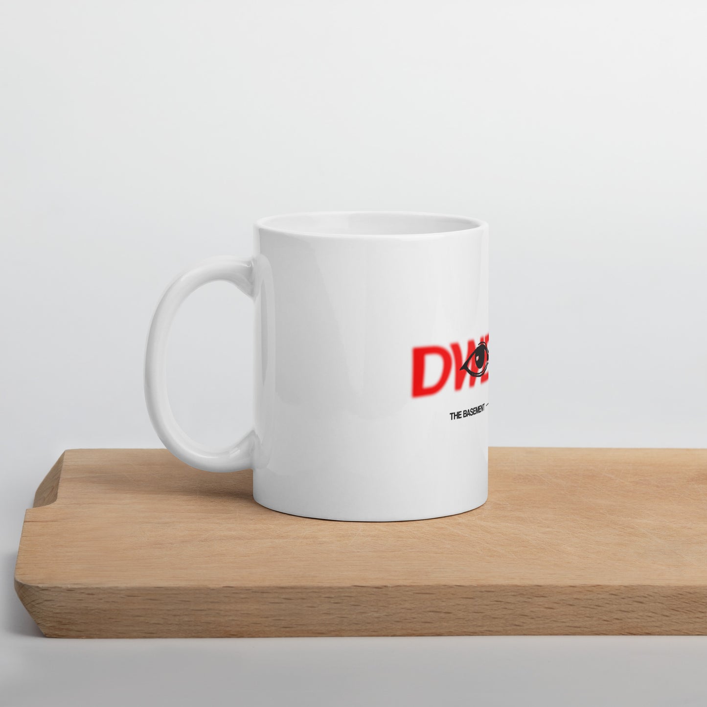 White glossy mug - dweller