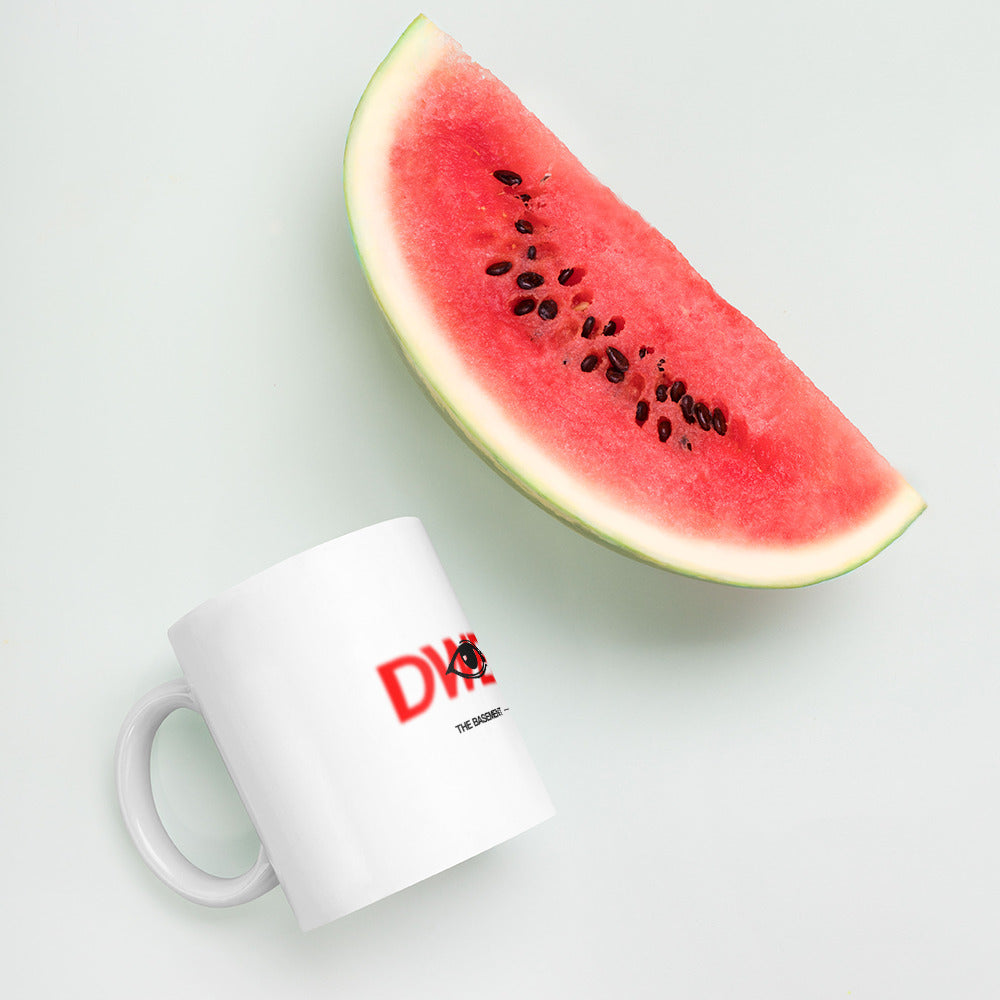 White glossy mug - dweller